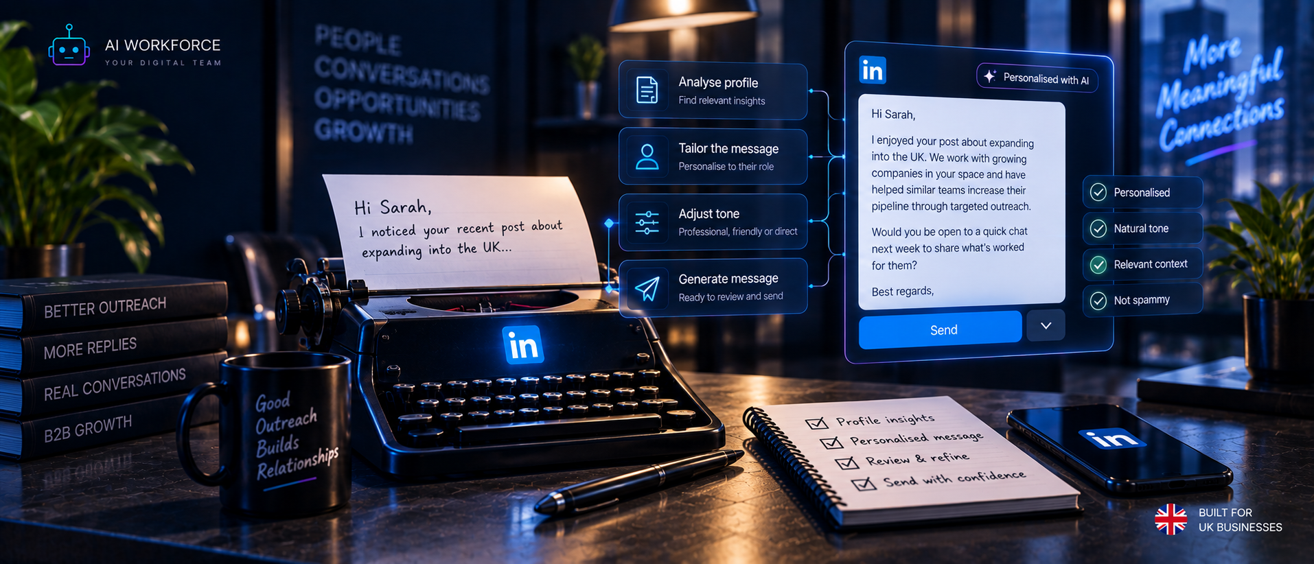 AI LinkedIn Message Generator: How to Personalise Outreach Without Sounding Automated