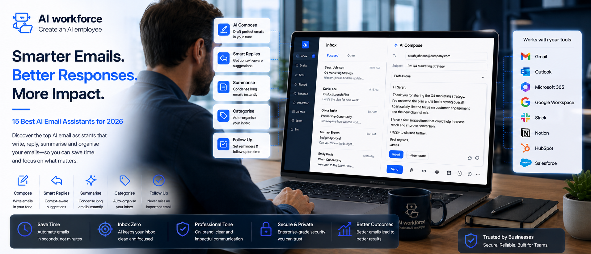 15 Best AI Email Assistants for 2026 