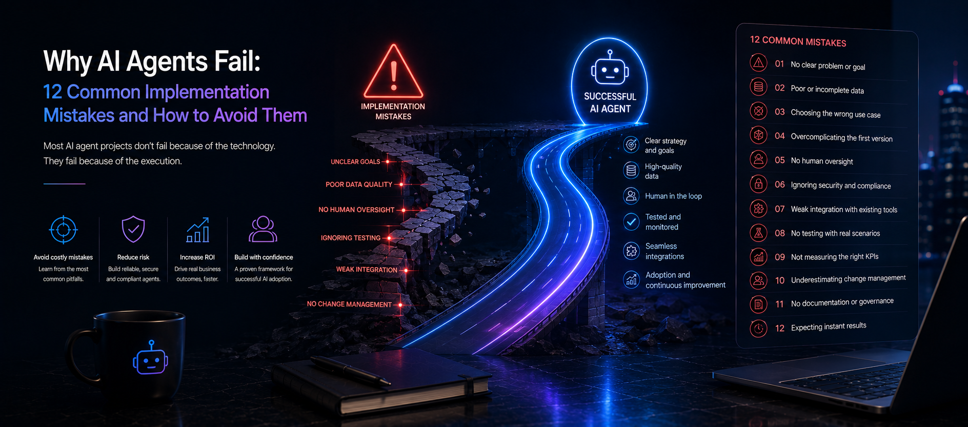 Why AI Agents Fail: 12 Common Implementation Mistakes and How to Avoid Them