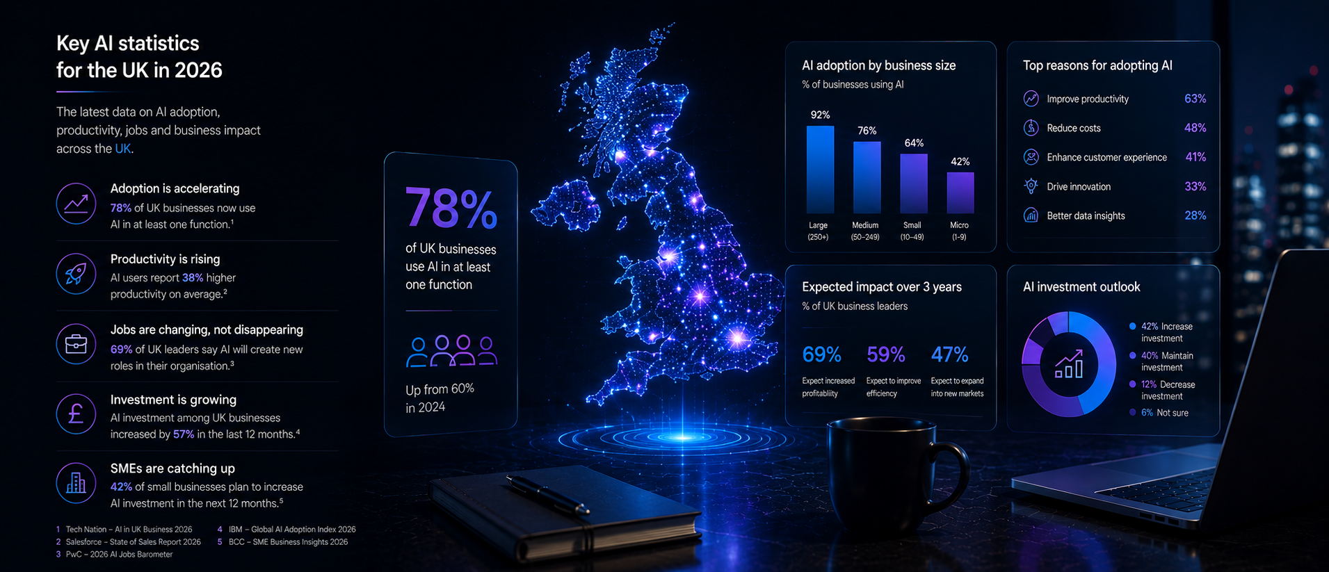 AI Statistics UK 2026: Adoption, Productivity, Jobs & Business Data
