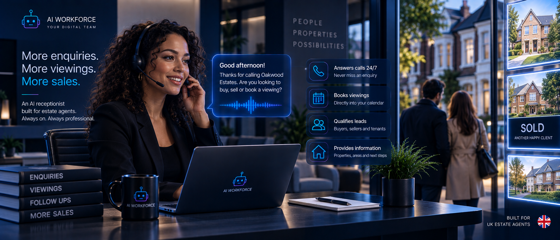 AI Receptionist for Estate Agents: Calls, Viewings and Lead Qualification