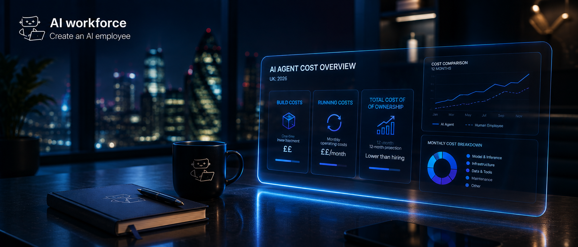 AI Agent Cost UK: Build, Running and Pricing Costs in 2026